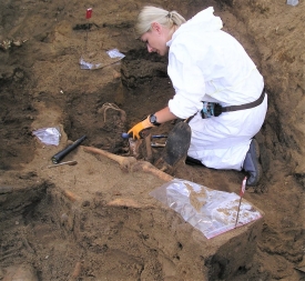 Na bydgoskiej łączce odnaleziono szczątki trzech osób