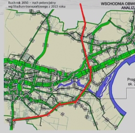 Dziesiątki tysięcy samochodów dziennie ma jeździć po planowanej Wschodniej Obwodnicy Bydgoszczy