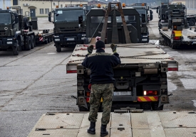 1 Brygada Logistyczna odgrywa ważną rolę podczas polskiej zmiany na szpicy NATO