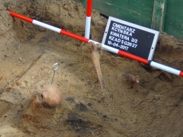 Na bydgoskiej ,,Łączce” odnaleziono szczątki zamordowanego przez komunistów?
