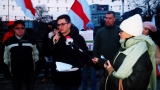 W Bydgoszczy odbyła się pikieta w obronie białoruskiego opozycjonisty, wykładowcy toruńskiego UMK
