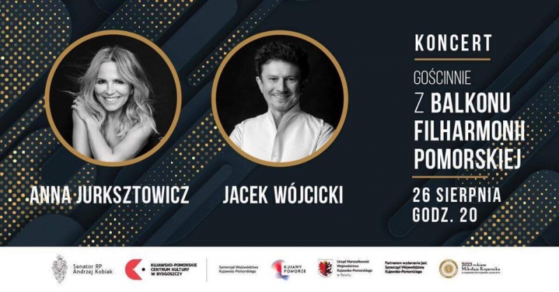 Anna Jurksztowicz i Jacek Wójcicki wystąpią dla bydgoszczan z balkonu, ale tym razem Filharmonii Pomorskiej
