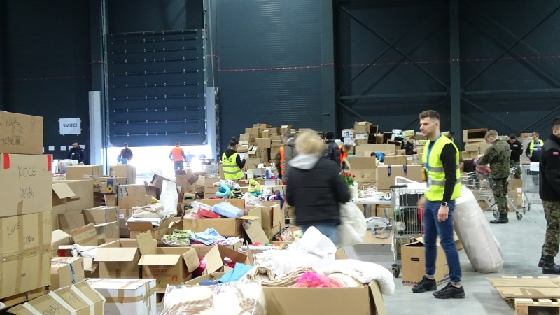 Główny punkt dystrybucji pomocy humanitarnej przenosi się z Bydgoszczy do Szubina