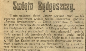 Stefania Tuchołkowa uroczystości z 1921 roku przyrównała do wizyty króla Jana Kazimierza