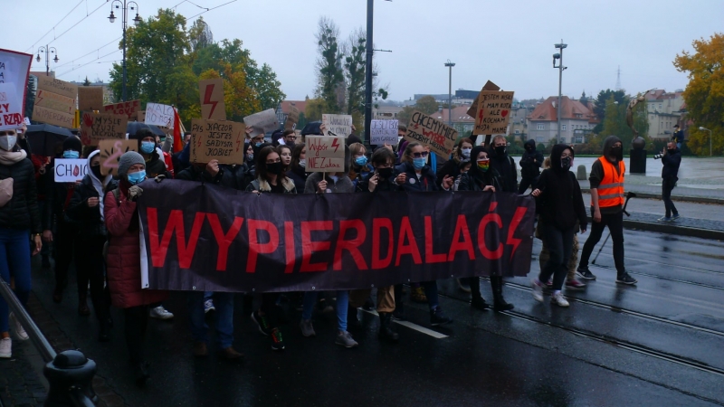 Protesty w Bydgoszczy nie ustają, choć ich liczebność spada