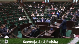 Gdy Polska grała ze Szwecją Sejm debatował, ale posłowie myślami byli w Petersburgu