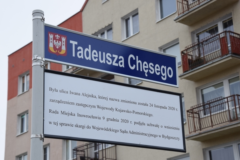 Zwrot akcji w sprawie ulicy Alejnika – w obiegu pozostaje decyzja o przemianowaniu jej w Tadeusza Chęsego