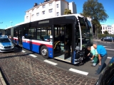 Wypadek z udziałem autobusu na rondzie Jagiellonów