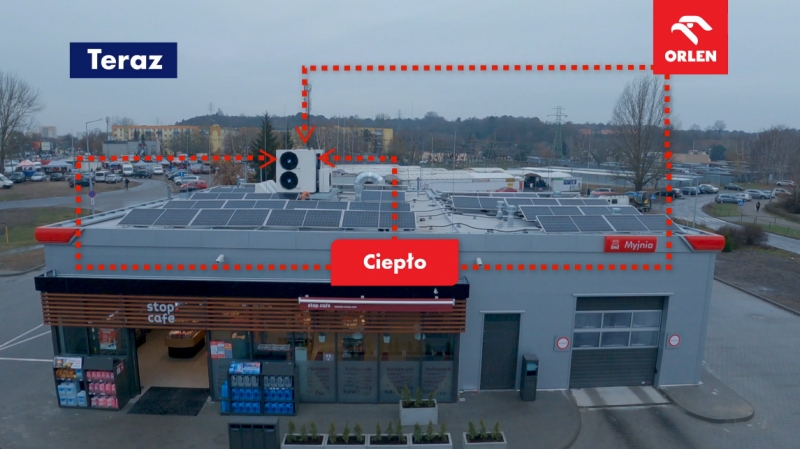 Orlen chce mieć zrównoważone energetycznie stacje benzynowe. Pilotaż przeprowadzony został w Bydgoszczy
