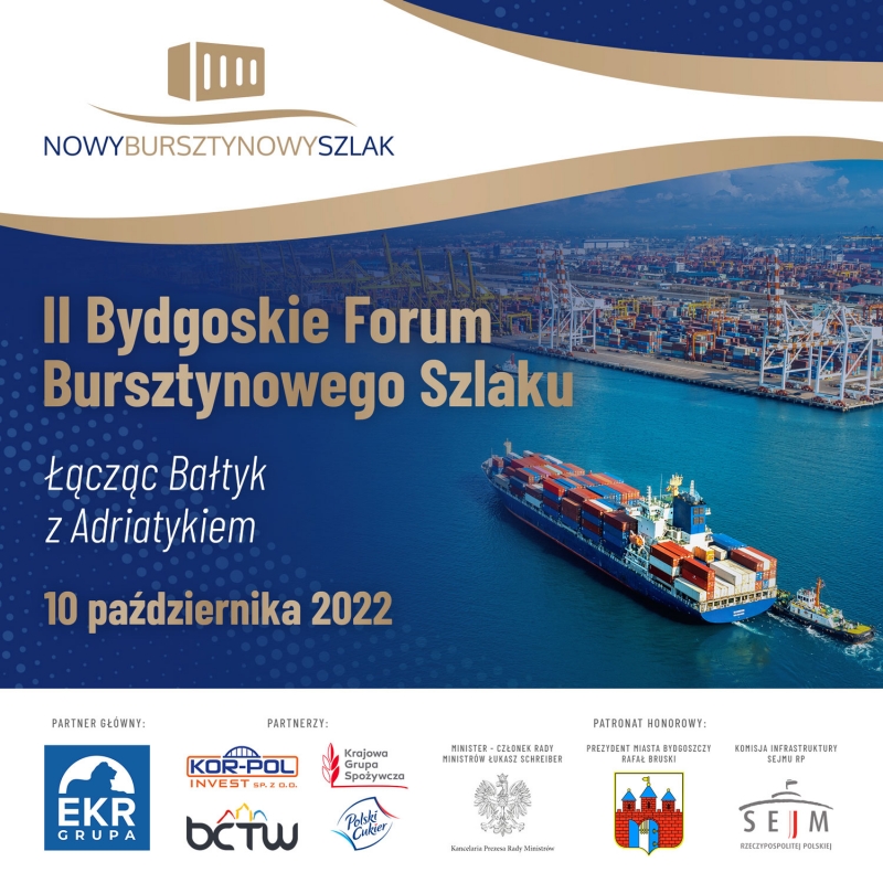 Przedstawiciele portów znad Bałtyk i Adriatyku o przyszłości logistyki będą rozmawiać w Bydgoszczy