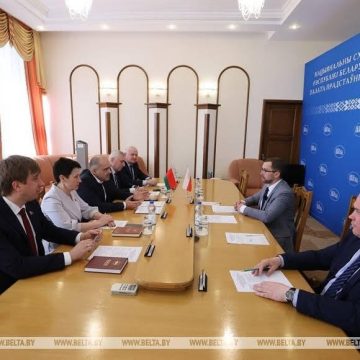 Fragment białoruskiej telewizji państwowej Fragment białoruskiej telewizji państwowej