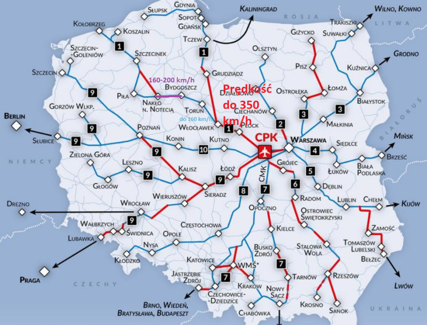 Ekspert:  Czy nieco szybsze połączenie Warszawy z Trójmiastem jest warte marginalizowania kujawsko – pomorskiego?