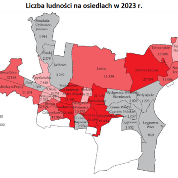 Smukała, Opławiec i Janowo – jedyną dzielnicą z przyrostem mieszkańców (ranking dzielnic)