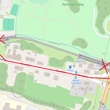 Rondo Toruńskie może zostać przebudowane, a tory tramwajowe wyprowadzone z Parku Centralnego