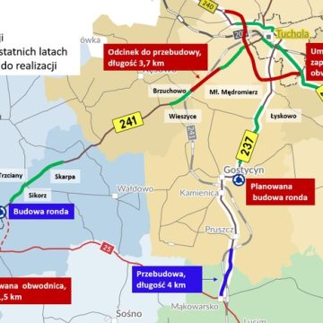 Są pieniądze na budowę obwodnicy Tucholi	, ale wystąpiła kolizja z gazociągiem