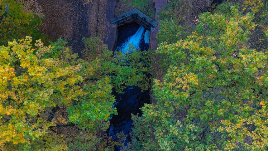 Jesienią Planty nad Kanałem pokazują urok złotej jesieni