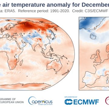 Był to historycznie drugi najcieplejszy grudzień