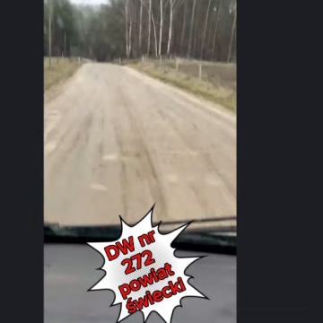 Droga wojewódzka jak gruntówka. Takie drogi nadal są w naszym wojewódzkie