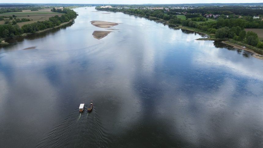 Wisła w Fordonie przyzwyczaja nas do nowego niskiego stanu