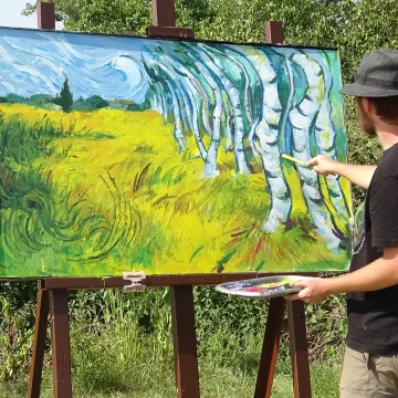 DSC01907 Miłośnicy malarstwa z całej Polski obcują z nim pod Bydgoszczą