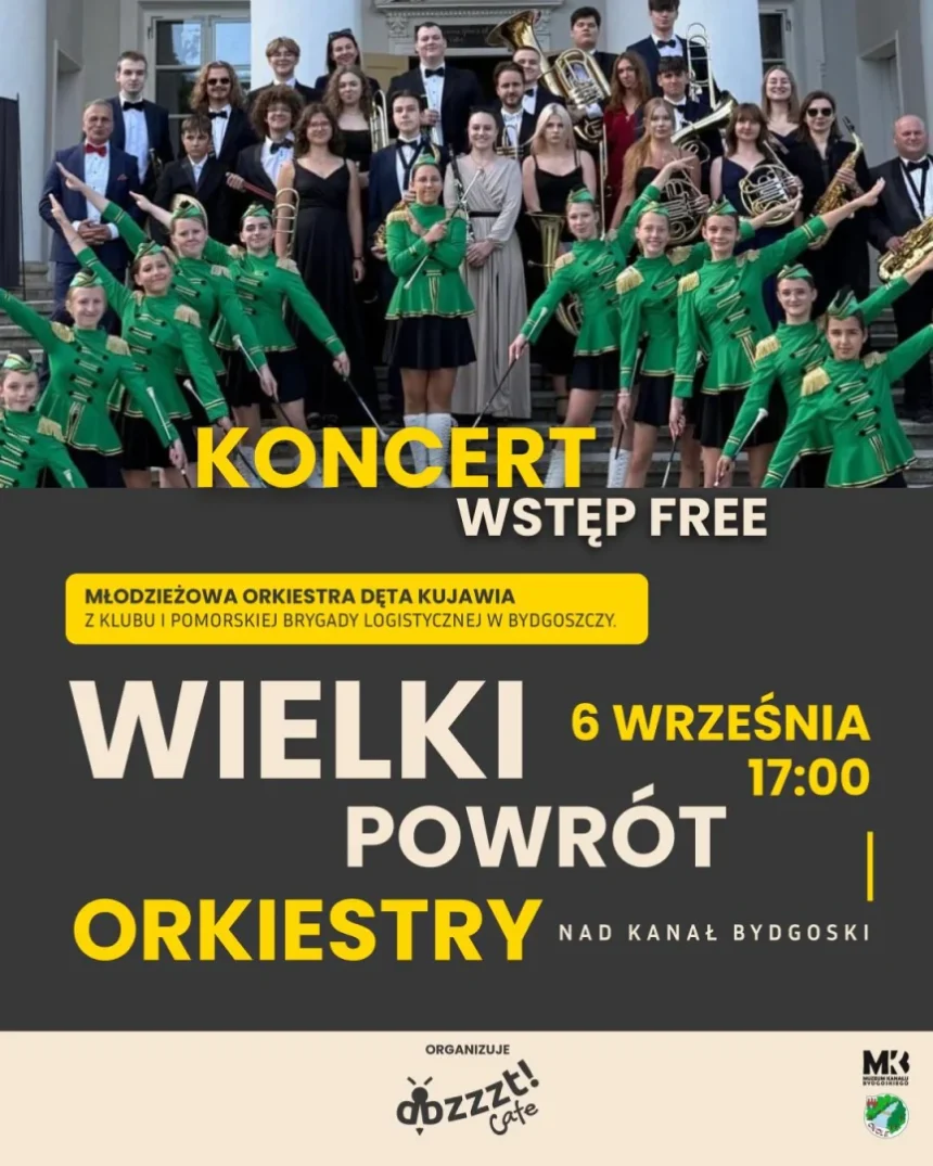 Po ponad 80 latach nad Kanał Bydgoski wróci  orkiestra dęta