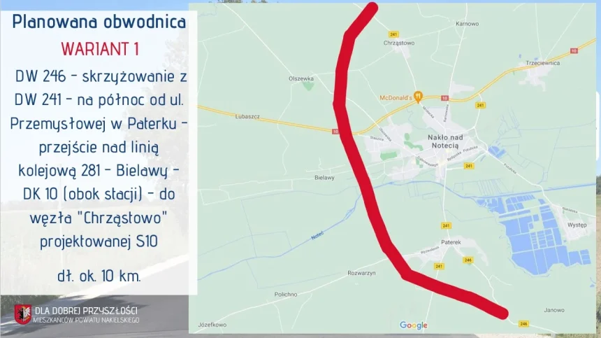 Myślą o pełnej obwodnicy Nakła nad Notecią oraz Szubina i Kcyni