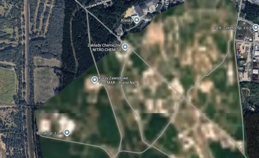 Spora część Bydgoszczy niewidoczna na mapach satelitarnych Google. Brakuje w tym nieco logiki