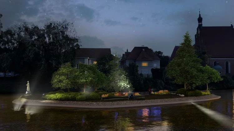 csm_Wyspa_wiz1_49bba1f9e5 Remont wyspy św. Barbary z obsuwą. Głównym winowajcą jest Wisła