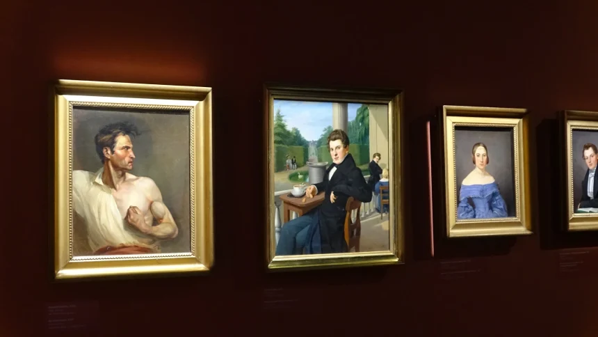 DSC03443 Otwarto wystawę cenionego w Europie, a zarazem niepokornego malarza