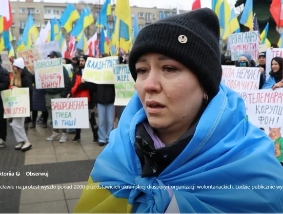 Ukraińskie media piszą o płaceniu za udział w manifestacjach w Polsce. Jedną z głównych bohaterek Bydgoszczanka