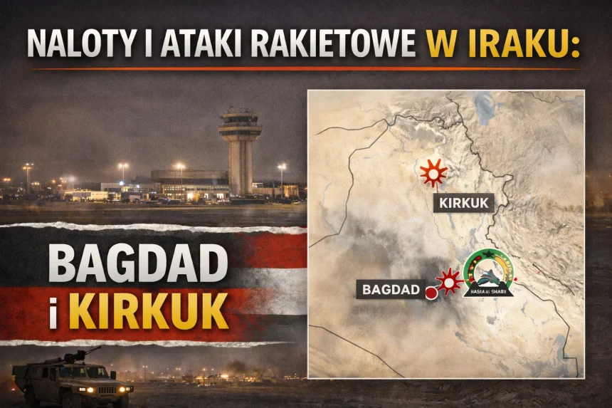 Eksplozje w Iraku: Rakiety uderzają w Bagdad i bazy wojskowe