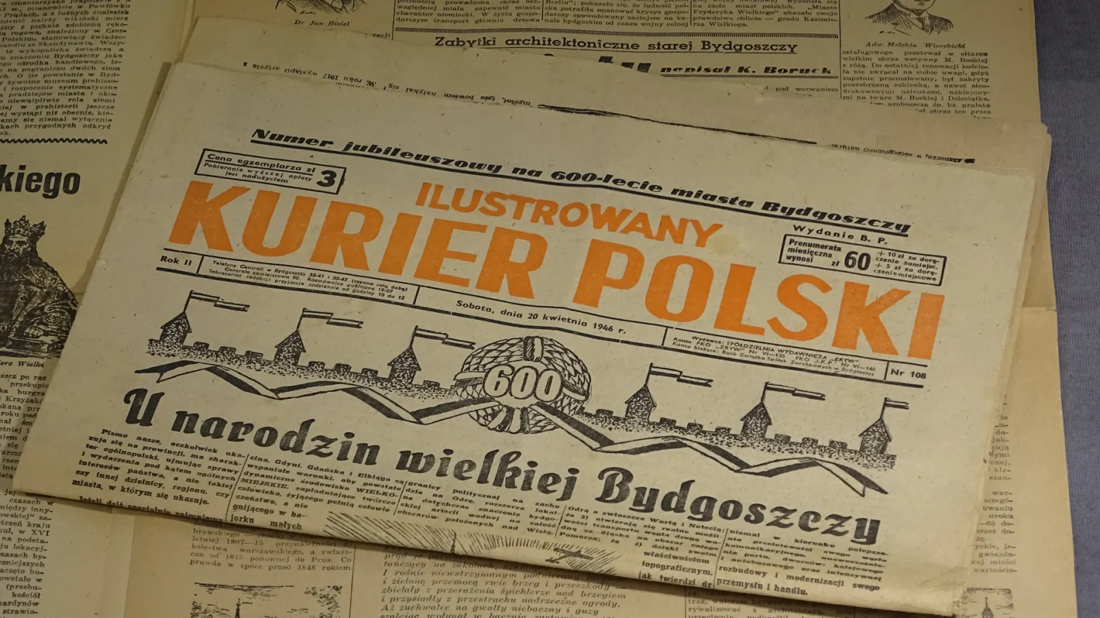 Rok po zakończeniu II wojny Bydgoszcz zorganizowała wielki jubileusz