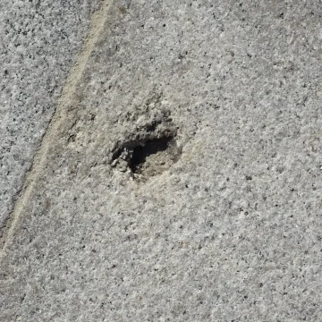 Była to ciężka zima dla płyty Starego Rynku. Widoczny jest nowy problem z erozją