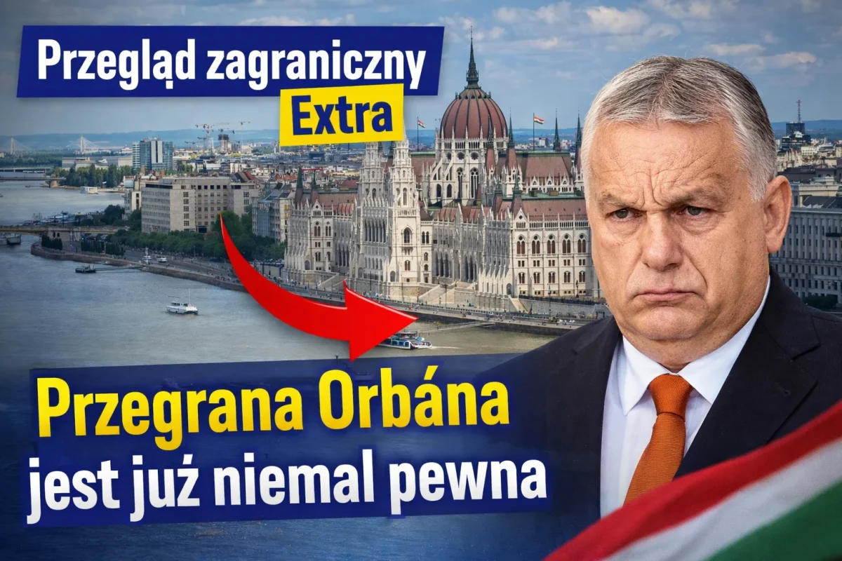 Węgierski parlament i Orbán w tle