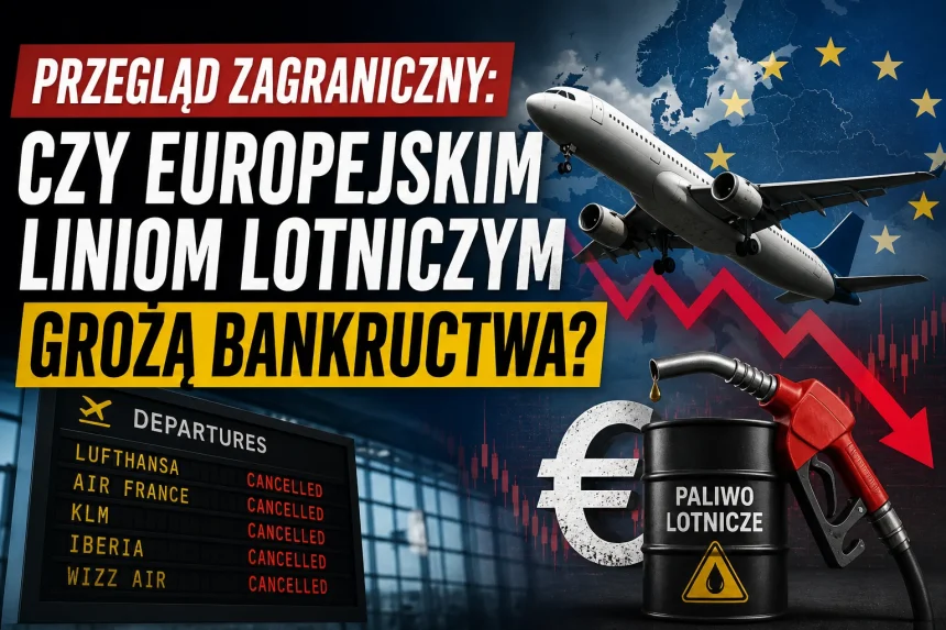 Przegląd zagraniczny: Czy europejskim liniom lotniczym grożą bankructwa? Iran i polityka klimatyczna