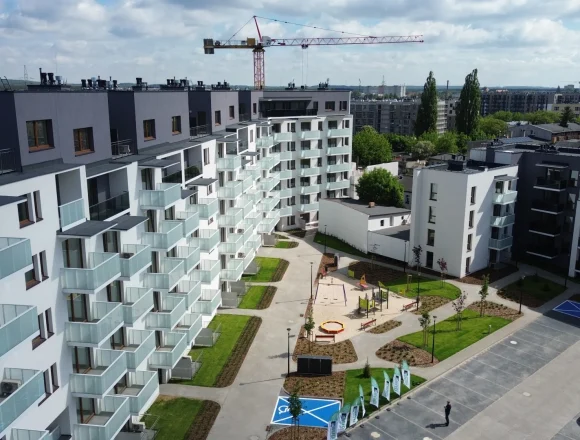 DJI_0701 Pierwsze rodziny odebrały klucze w blokach BTBS przy Rycerskiej