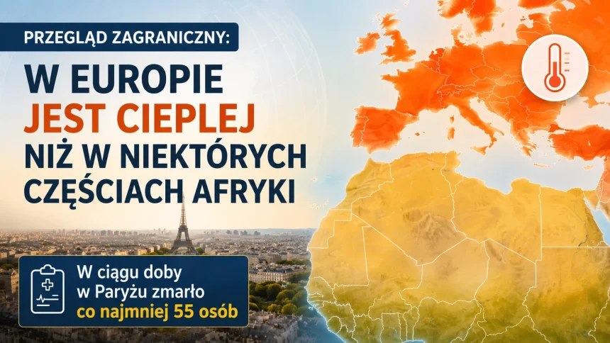 Przegląd zagraniczny: W Europie jest cieplej niż w niektórych częściach Afryki