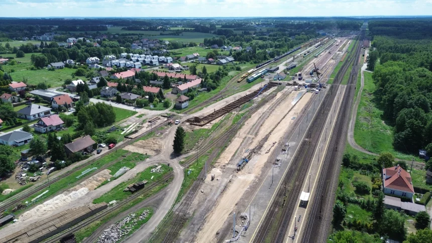 Na węźle Maksymiianowo sporo się dzieje. Już dzisiaj widzimy skalę modernizacji
