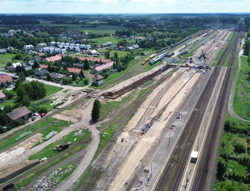 DJI_0818 Na węźle Maksymiianowo sporo się dzieje. Już dzisiaj widzimy skalę modernizacji