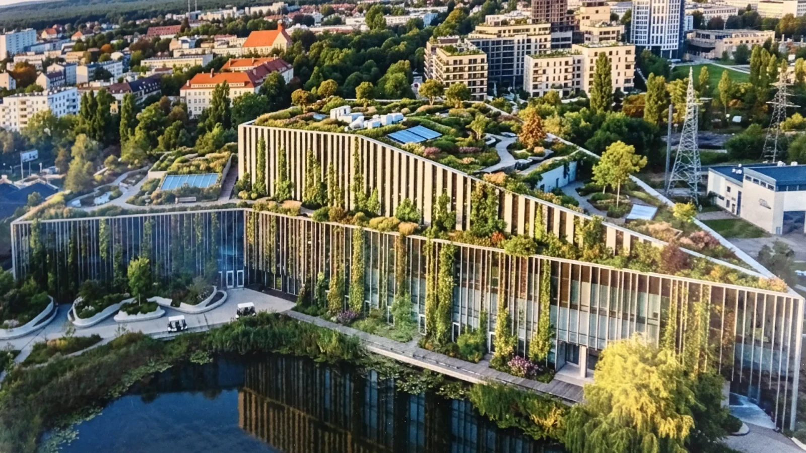 Tak by mogła wyglądać Bydgoszcz, gdyby natura weszła w budynki