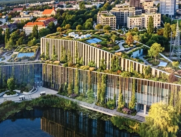 Tak by mogła wyglądać Bydgoszcz, gdyby natura weszła w budynki