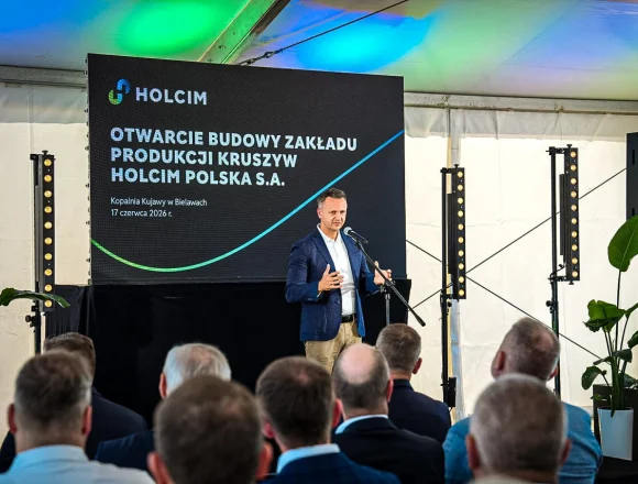 Rozpoczęcie budowy Zakładu Produkcji Kruszyw (Zdjęcie numer 1) Prawie 100 mln zł inwestycji w nowy segment Cementowni Kujawy