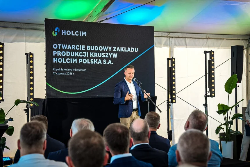 Rozpoczęcie budowy Zakładu Produkcji Kruszyw (Zdjęcie numer 1) Prawie 100 mln zł inwestycji w nowy segment Cementowni Kujawy