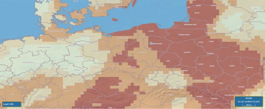 drought_map_image(3) Nie Hiszpania, nie Francja. To Polska i region mają największy problem z suszą
