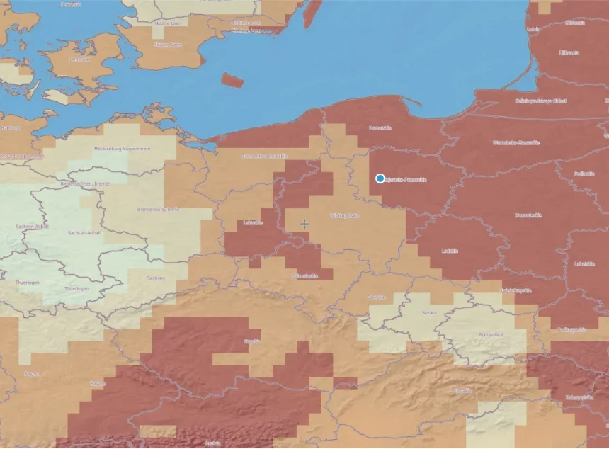 drought_map_image(3) Nie Hiszpania, nie Francja. To Polska i region mają największy problem z suszą