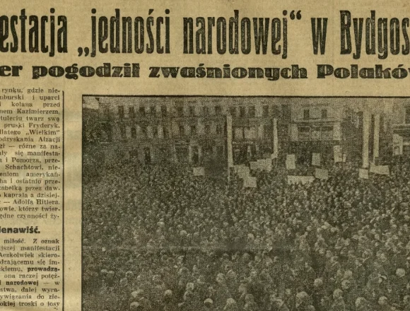 Screenshot 2026-07-27 at 18-41-31 Dziennik Bydgoski 1933 R.27 nr 48 - Treść publikacji - Kujawsko-Pomorska Biblioteka Cyfrowa Wielki protest przeciwko dojściu do władzy Adolfa Hitlera. Lata 30. w Bydgoszczy pod znakiem swastyki