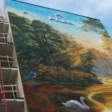 Przyroda na ścianie? Od kilku dni możemy podziwiać dość oryginalny mural