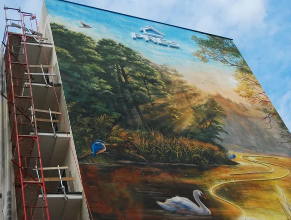 Przyroda na ścianie? Od kilku dni możemy podziwiać dość oryginalny mural
