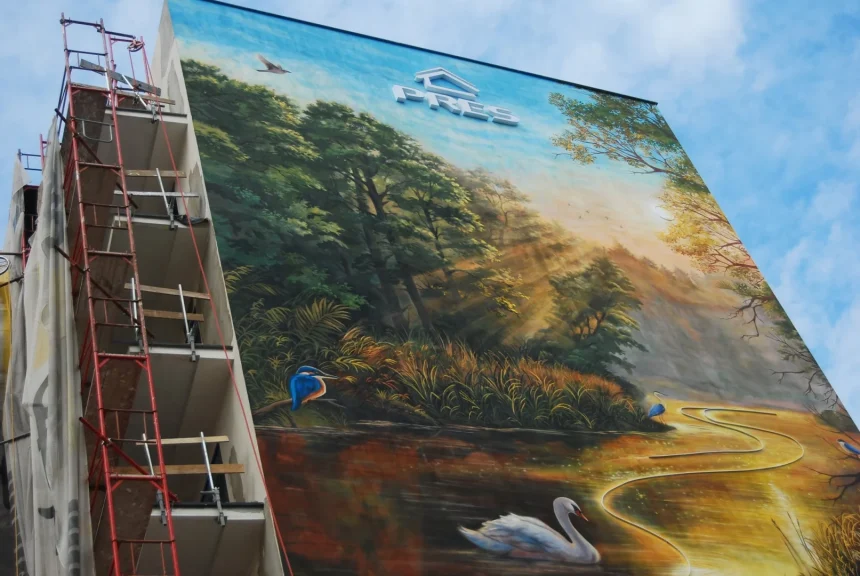 Przyroda na ścianie? Od kilku dni możemy podziwiać dość oryginalny mural