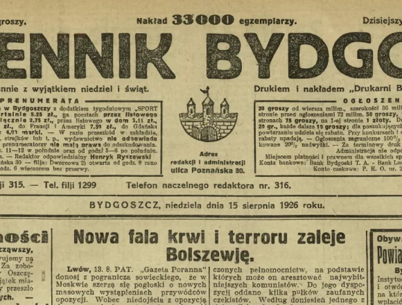Screenshot 2026-08-12 at 12-32-36 Dziennik Bydgoski 1926 R.20 nr 186 - Treść publikacji - Kujawsko-Pomorska Biblioteka Cyfrowa Polskę uratował ,,cud”. Należy się z tego cieszyć czy wyciągnąć wnioski